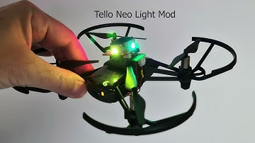 Tello NeoPixel Light Mod - remote controllable, only 5g !