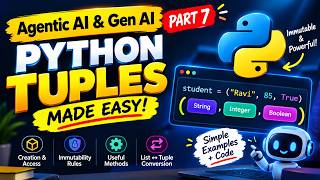 Information Python Tuples Explained Simply 🐍 | Examples, Methods & Common Mistakes #python #agenticai Update