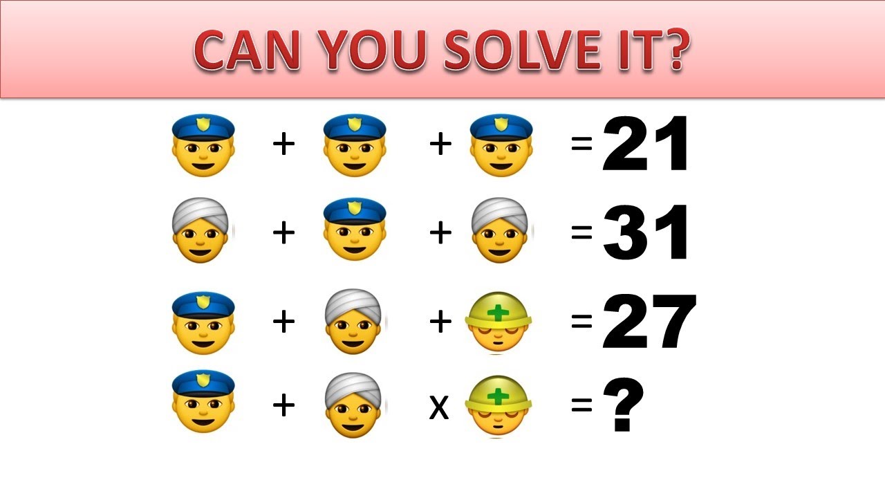 Easy Picture Calculation Puzzle Puzzle Master 023 YouTube