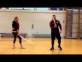 Military sabre six parry partnered drill lesson