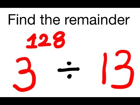Find the remainder