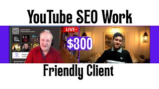 $300 American 🇺🇸 Client Meeting | How To Do YouTube SEO Buyer Interview