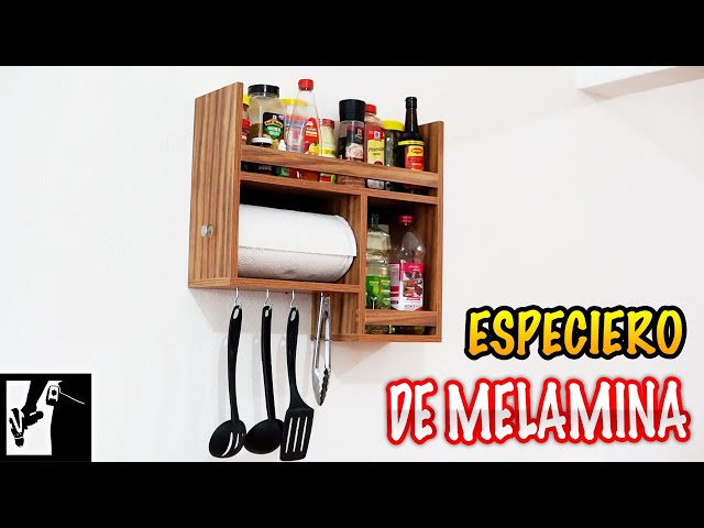 Hacer ORGANIZADOR de ESPECIAS ¡DIY en madera! // Bricomania 