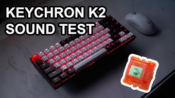 Keychron K2 Tangerine switch sound test