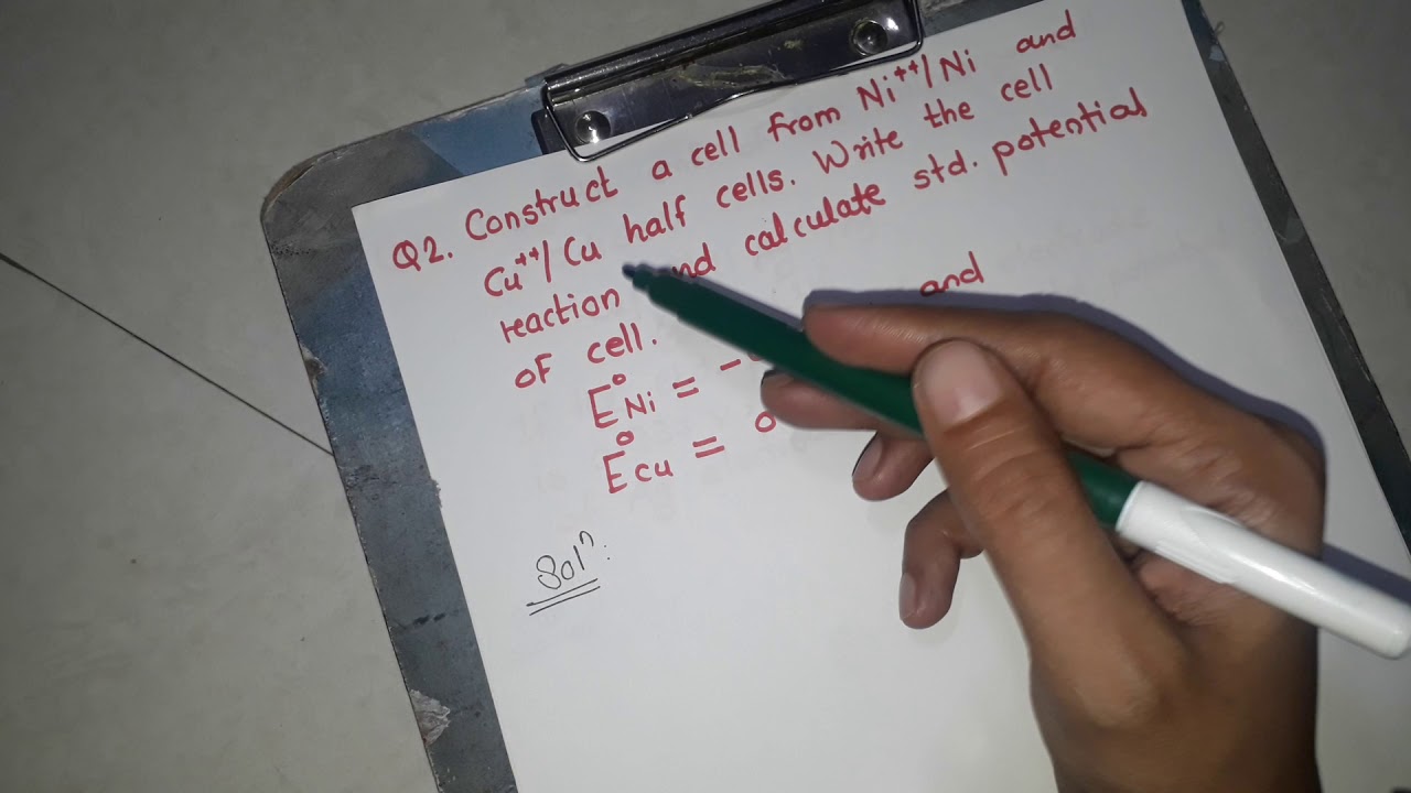Electrochemistry lecture19...solved examples on Nernst equation and