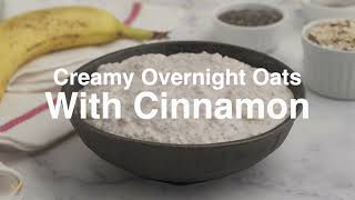 Creamy Overnight Oats with Cinnamon