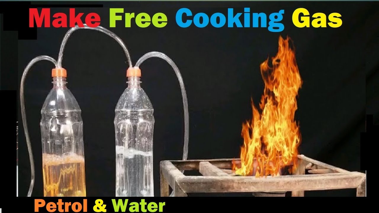 How to Make free Gas LPG from Petrol and water at home YouTube