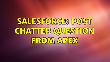 Salesforce: Post chatter question from apex