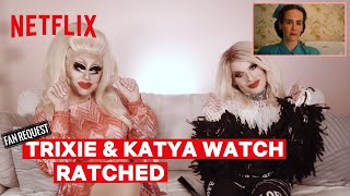 Drag Queens Trixie Mattel \& Katya React to Ratched | I Like to Watch | Netflix