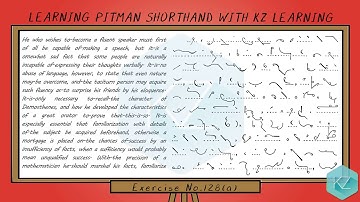 Exercise No.128 @ 85 WPM - Pitman Shorthand Dictation - KZ Learning