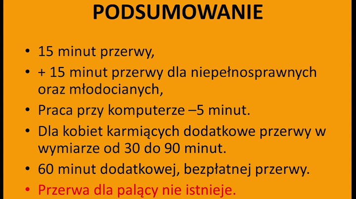 Przerwy w pracy