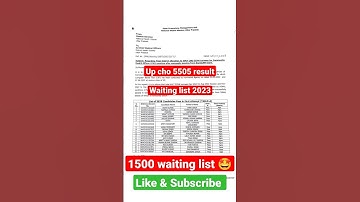 #up_cho_waiting_list_2022  #up_cho_5505_waiting_list_2022  #cho_academy #up_cho_result_update_today