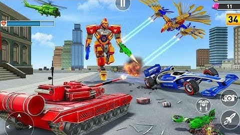 Army Tank Robot Transform Multi Robot Game | Chari Games