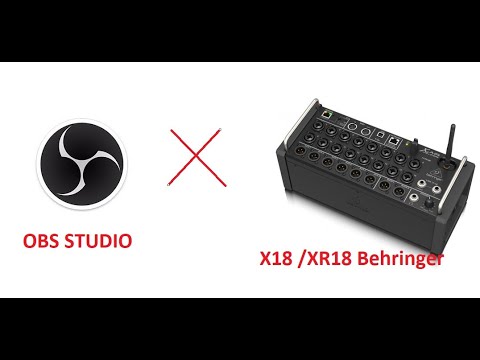 Behringer XR18 com OBS Studio - para transmissão ao vivo