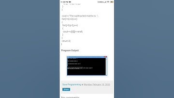 Cpp program to subtract two matrix 😲 ।। #shorts #shortsvideo #viral #ytshorts #cpp #coding