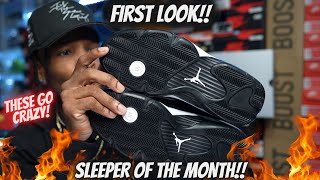 THESE HIT DIFFERENT!! SLEEPER OF THE MONTH FIRST LOOK JORDAN 14 BLACK WHITE!!