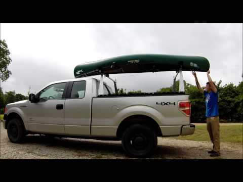 How to load a kayak or canoe onto your pickup truck. - YouTube