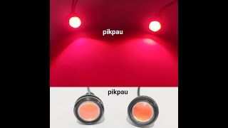 Sepasang Lampu LED Mata Elang Mode Diam Mode Standby Warna Pink screenshot 4