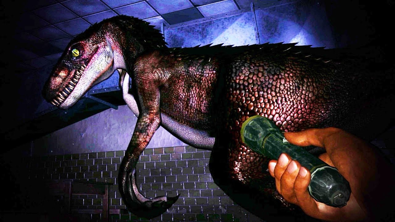 ME CAZAN LOS VELOCIRAPTORES EN LA OSCURIDAD!!!! JUEGO DE TERROR DE DINOSAURIOS OAKWOOD