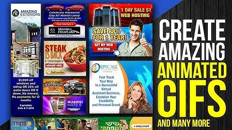I will create amazing animated gif or flash banner
