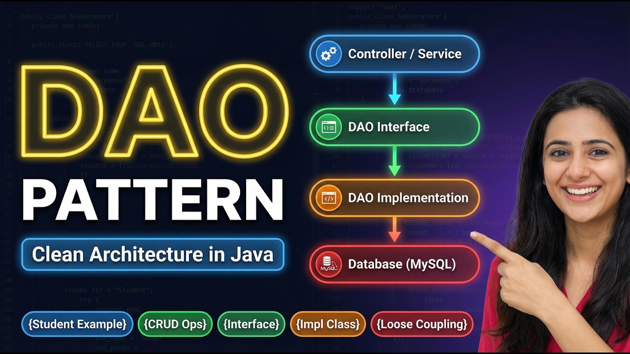 sqlite java implementing dao stack overflow... Learn DAO Pattern in Java | JDBC + CRUD + Clean Architecture - YouTube