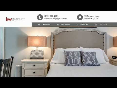 92 Towers Lane, Woodbury, TN home video tour