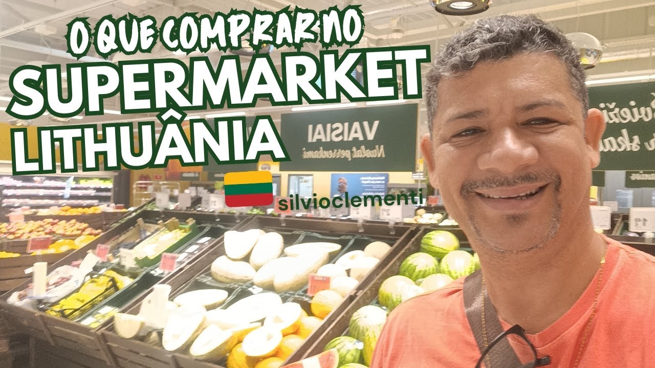 Compras num supermercado na Lithuânia 🇱🇹