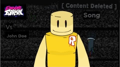 Friday Night Funkin | Vs John Doe | Song: [ Content Deleted ] | Roblox Hacker | 2019 | Roblox Mods