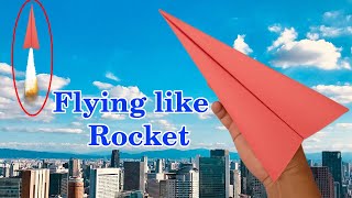 how to make paper aeroplane at home I paper rocket that fly far I most powerful paper plane I