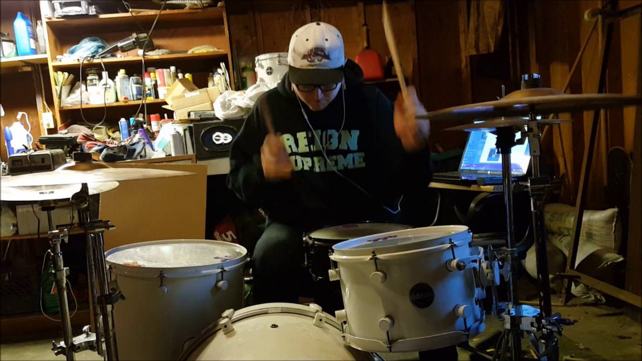 Maylene and the sons of disaster caution, dangerous curves ahead drum cover