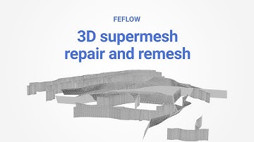 MIKE 2024 Update 1 | FEFLOW | 3D supermesh repair and remesh