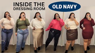 Inside the Dressing Room at Old Navy | Plus Size Fall Fashion