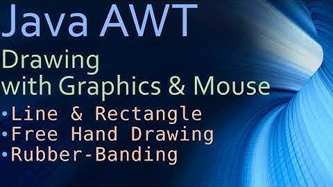 22  Java AWT Drawing - Part 0 - Prepare Frame Window