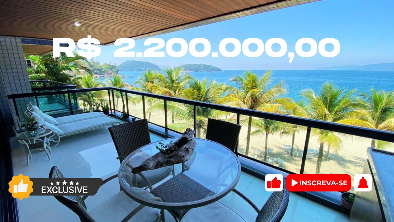 VENDIDO | APARTAMENTO PÉ NA AREIA A VENDA | R$ 2.200.000,00 | MANGARATIBA-RJ