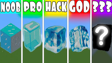 NOOB VS PRO VS HACKER VS GOD VS ??? ICE MINECRAFT PIXEL ART