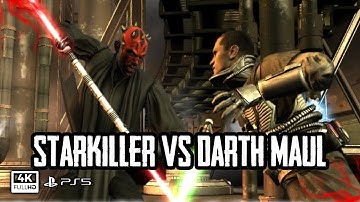 "Starkiller vs Darth Maul"  Star Wars The Force Unleashed