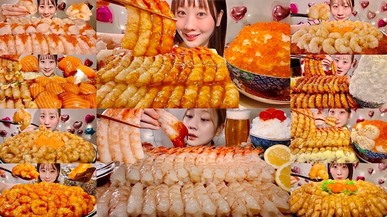 MIYU ASMR Relay《20》Raw Shrimp Sashimi Video