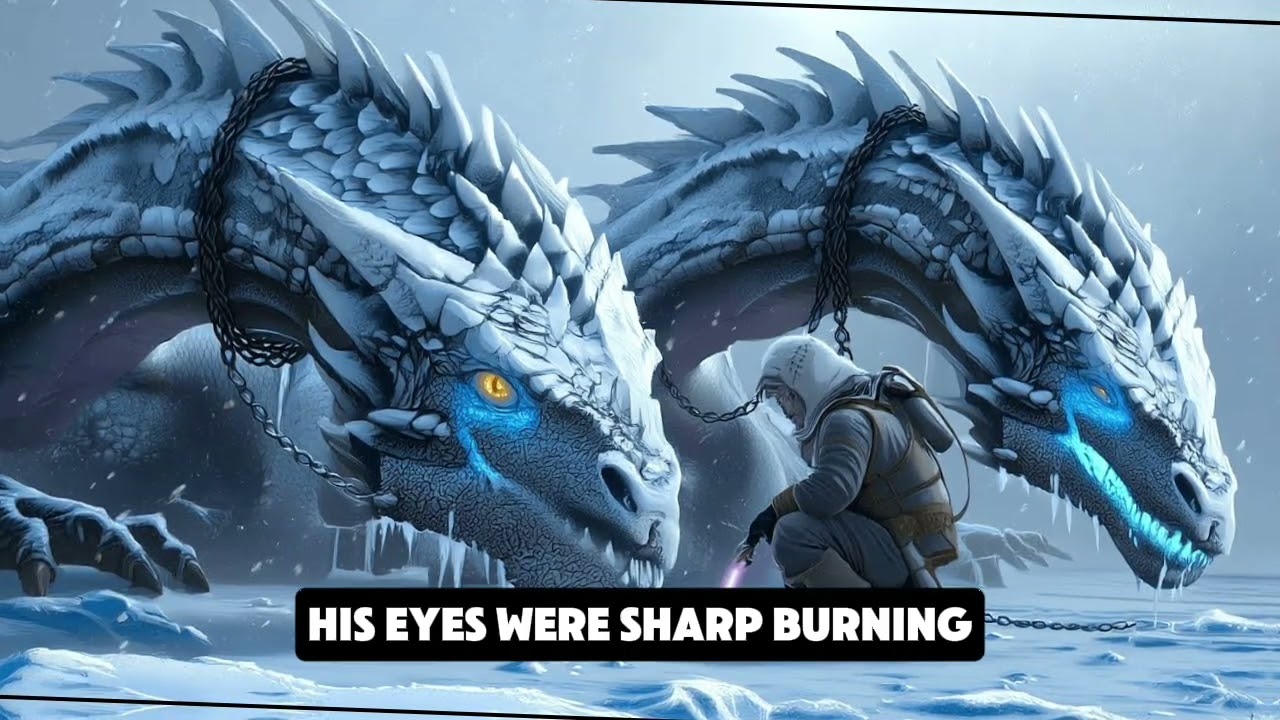 On the Edge of Death | Two Chained Dragons Saw a Human in the Snow (Dark Fantasy Story)
