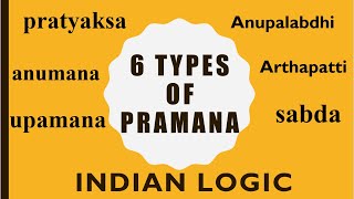Pramanas | Pramanas: Pratyaksha, Anumana, Upamana, Arthapatti, Anupalabdhi, Sabda | Indian Logic