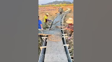 Concrete Canal Construction: Building Irrigation Infrastructure