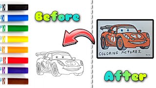 Cars number 7 coloring coloring pictures