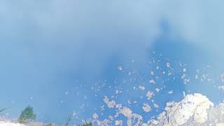 water cloud reflection on lake - atmospheric