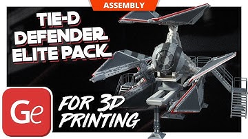 TIE-d Defender Elite Pack 3D Printer Files | Assembly by Gambody