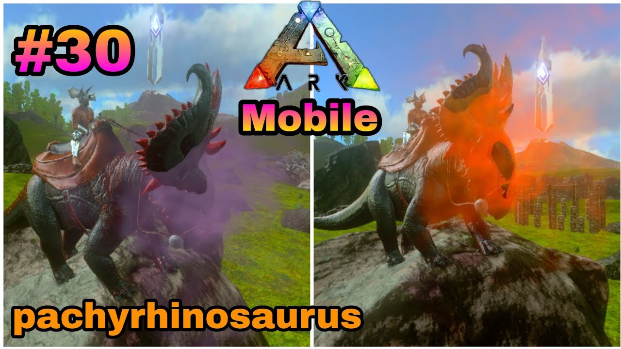 Taming de patchyrhinosaurus ark survival evolved mobile!! {30} YouTube
