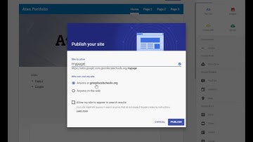 Publish Google Sites