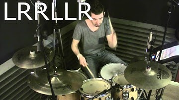 David Garibaldi like Paradiddle Diddle Permutations - Free video drum lesson By Geoff Fry