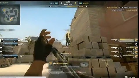 CS GO fnatic dennis fail vs NiP on  Fragbite Masters Season 5 de_mirage