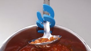 Trudeau Flex Pot Clip Gripper Holds Cooking Utensils Neatly