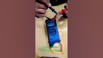 clamp meter continuity check