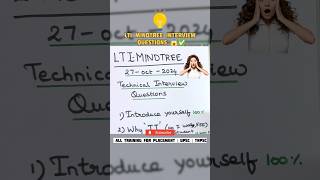 LTI mind tree latest interview questions ✅|confirm job|#job #ltimindtree #placement #aptitude #maths